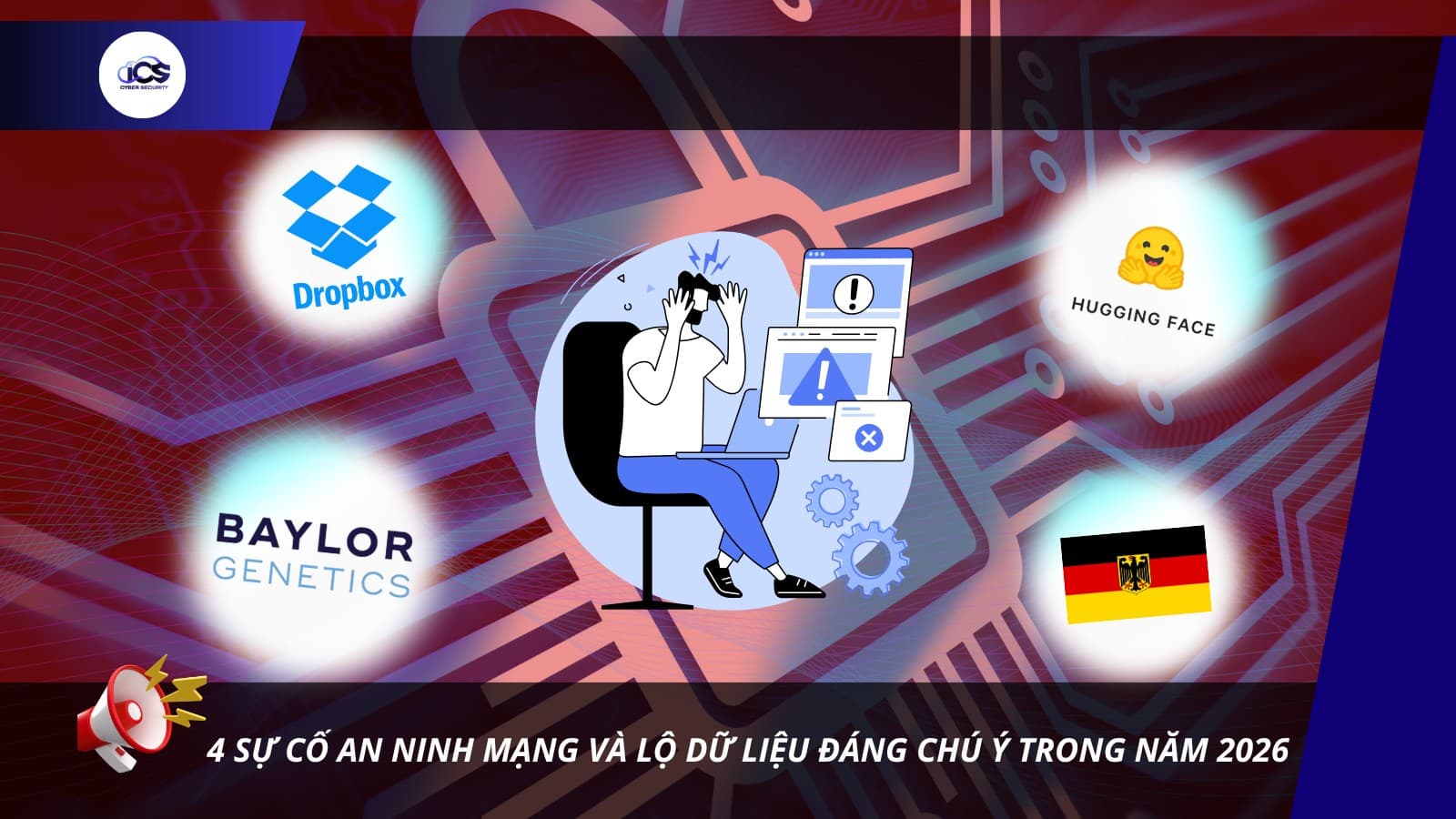 Hình minh họa cho bài viết: 4 SỰ CỐ AN NINH MẠNG VÀ LỘ DỮ LIỆU ĐÁNG CHÚ Ý TRONG NĂM 2026
