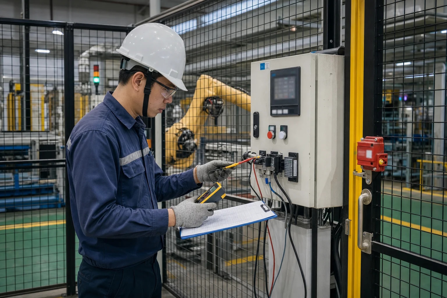 ICS specialists validating a control in a real delivery context