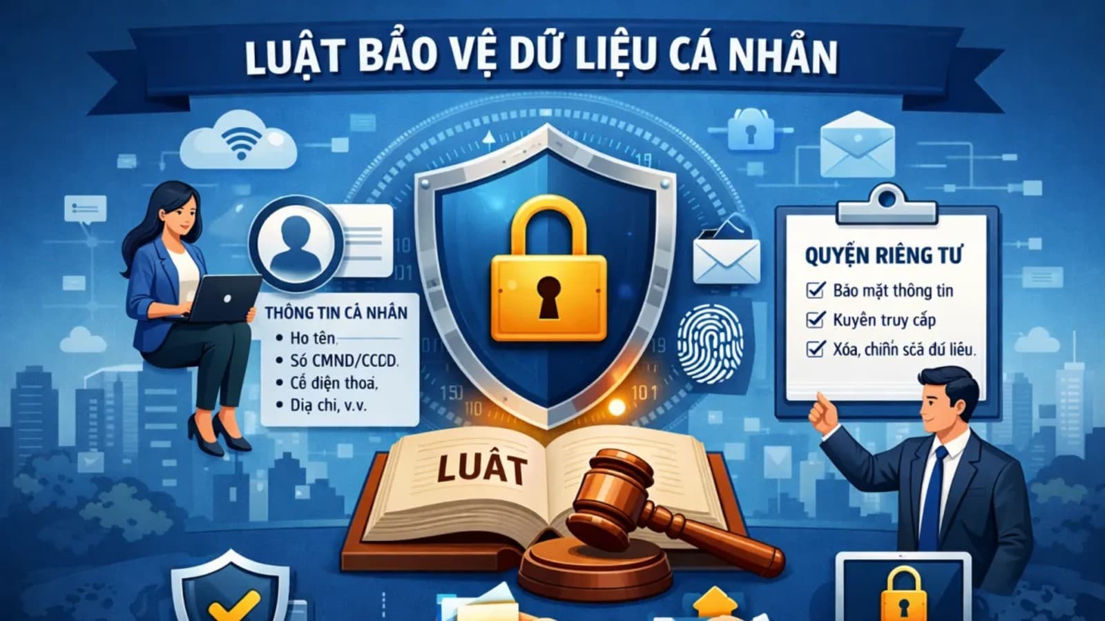 Hình minh họa cho bài viết: Luật Bảo vệ dữ liệu cá nhân mới: Doanh nghiệp cần rà soát gì từ dữ liệu, quy trình đến hợp đồng?