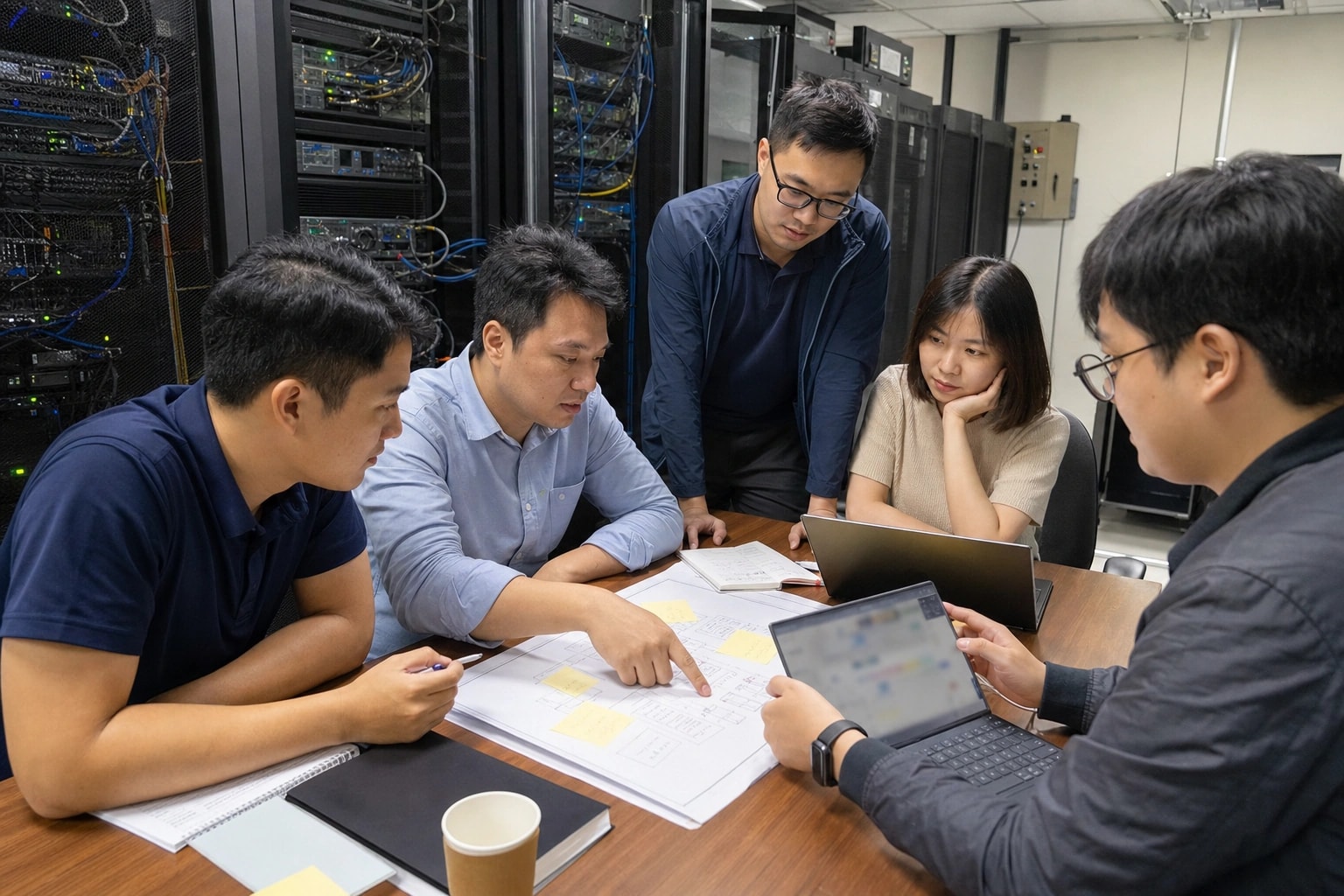 Kiến trúc sư đám mây và kỹ sư hạ tầng rà soát kế hoạch di chuyển hệ thống
